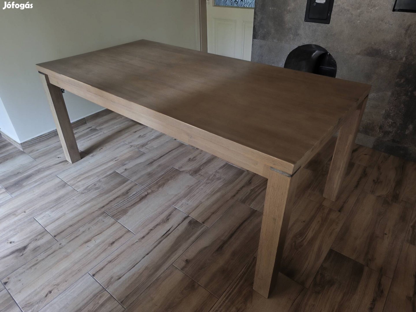 Tömör akácfa étkezőasztal 90x180 cm