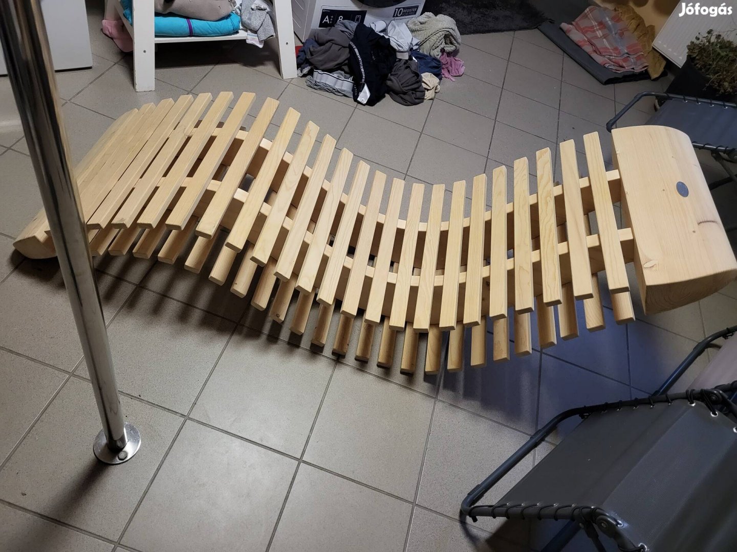 Tömör fa Pihenő , napozó ágy. Szaunába teraszra
