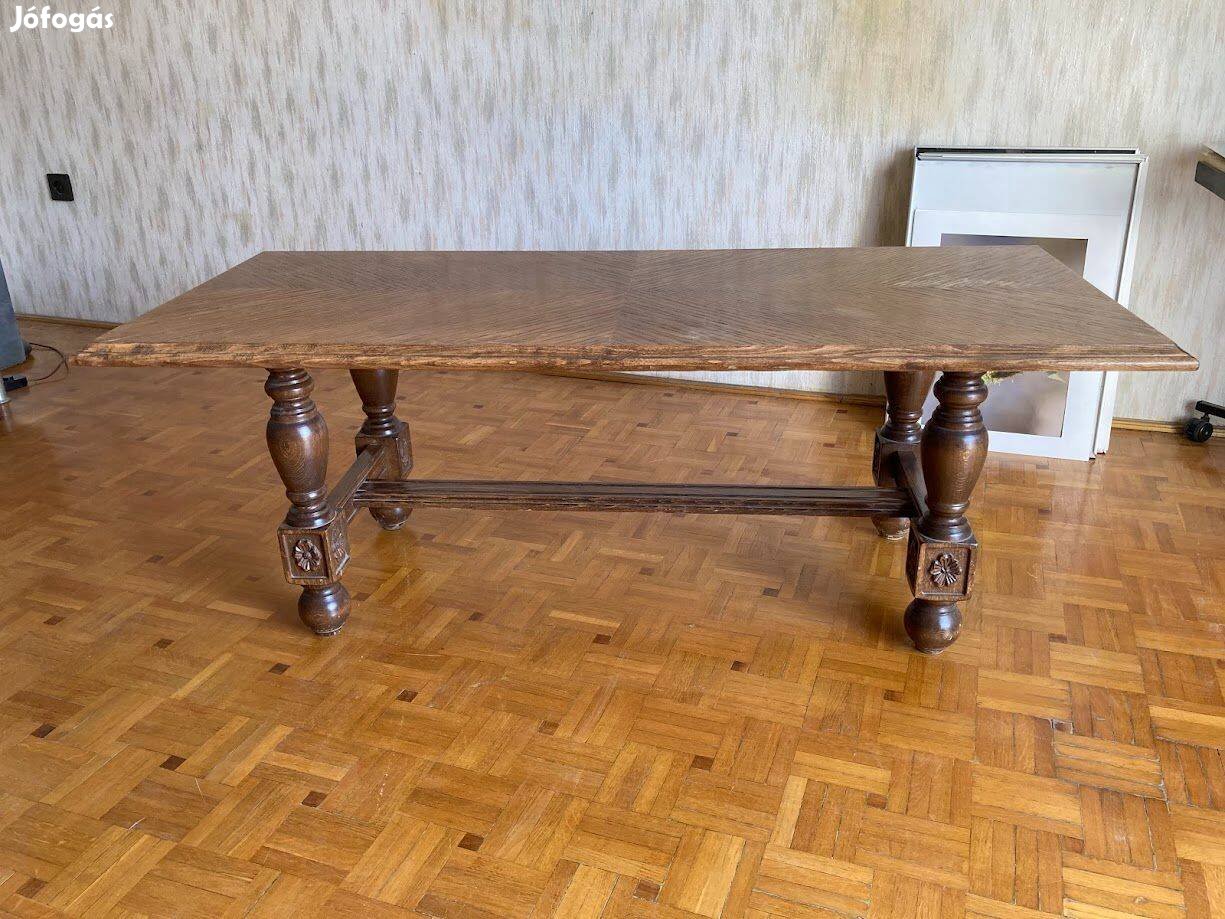 Tömör fa dohányzóasztal 140x60
