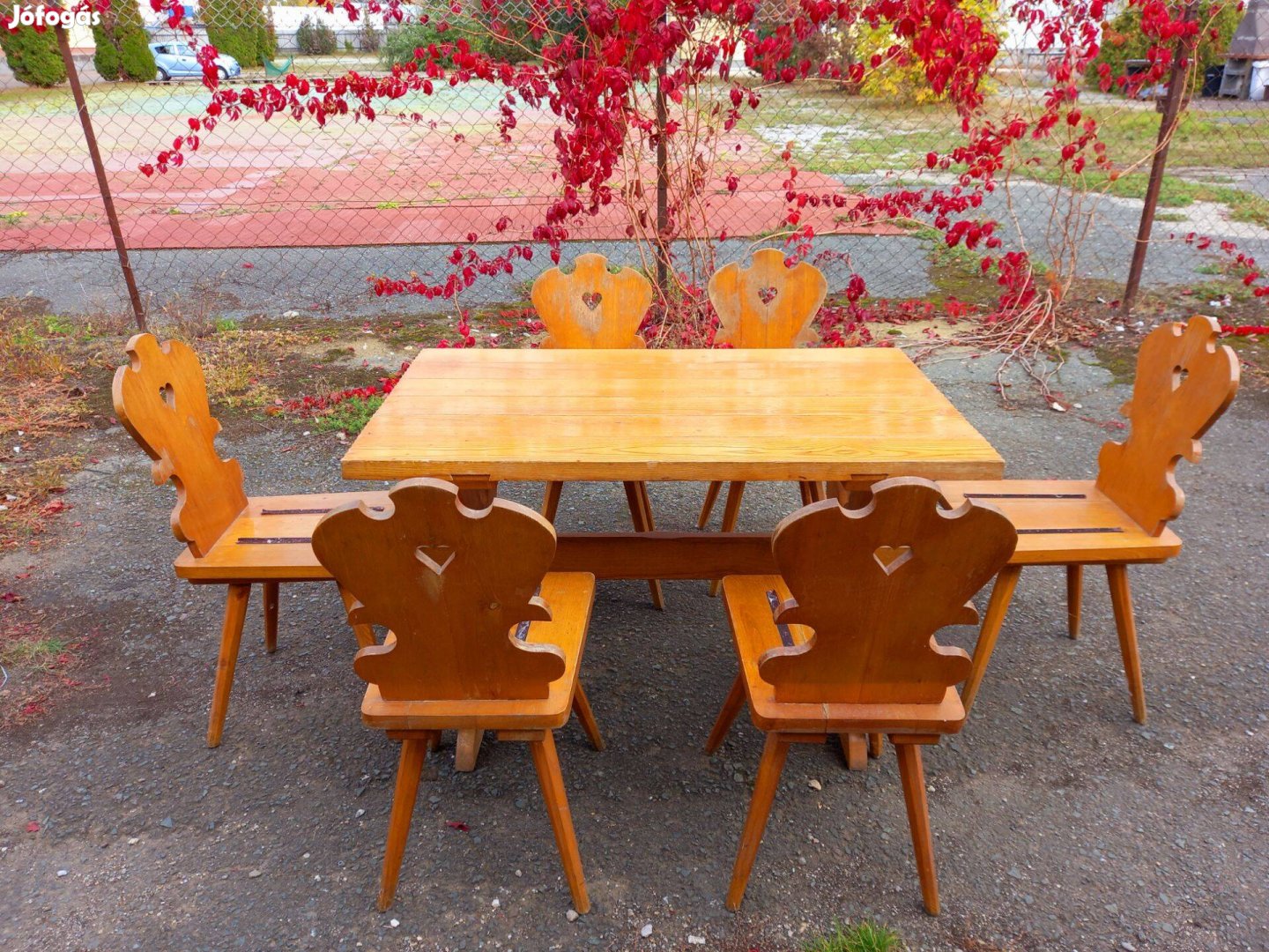 Tömör fa étkező garnitura eladó