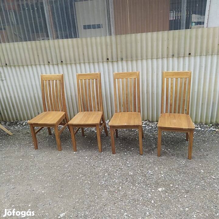Tömör fa étkezö székek 4 DB! 