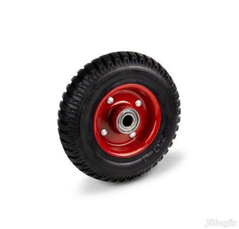 Tömör fémfelnis csapágyas kerék 220mm / 17mm