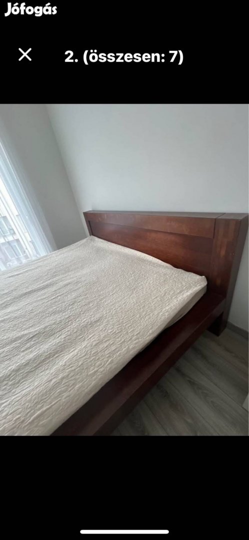 Tömörfa KIKA ágy 180x200