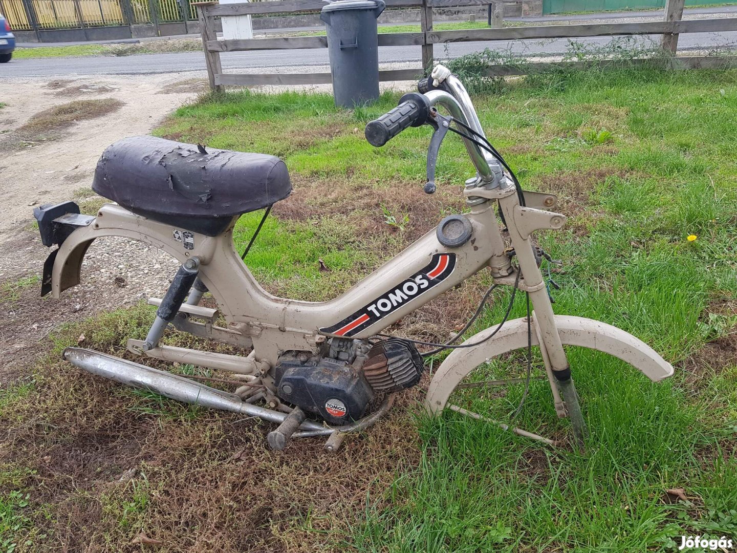 Tomos 5P robogó moped váz blokkal, kerekekkel,  fellelt állapotban 