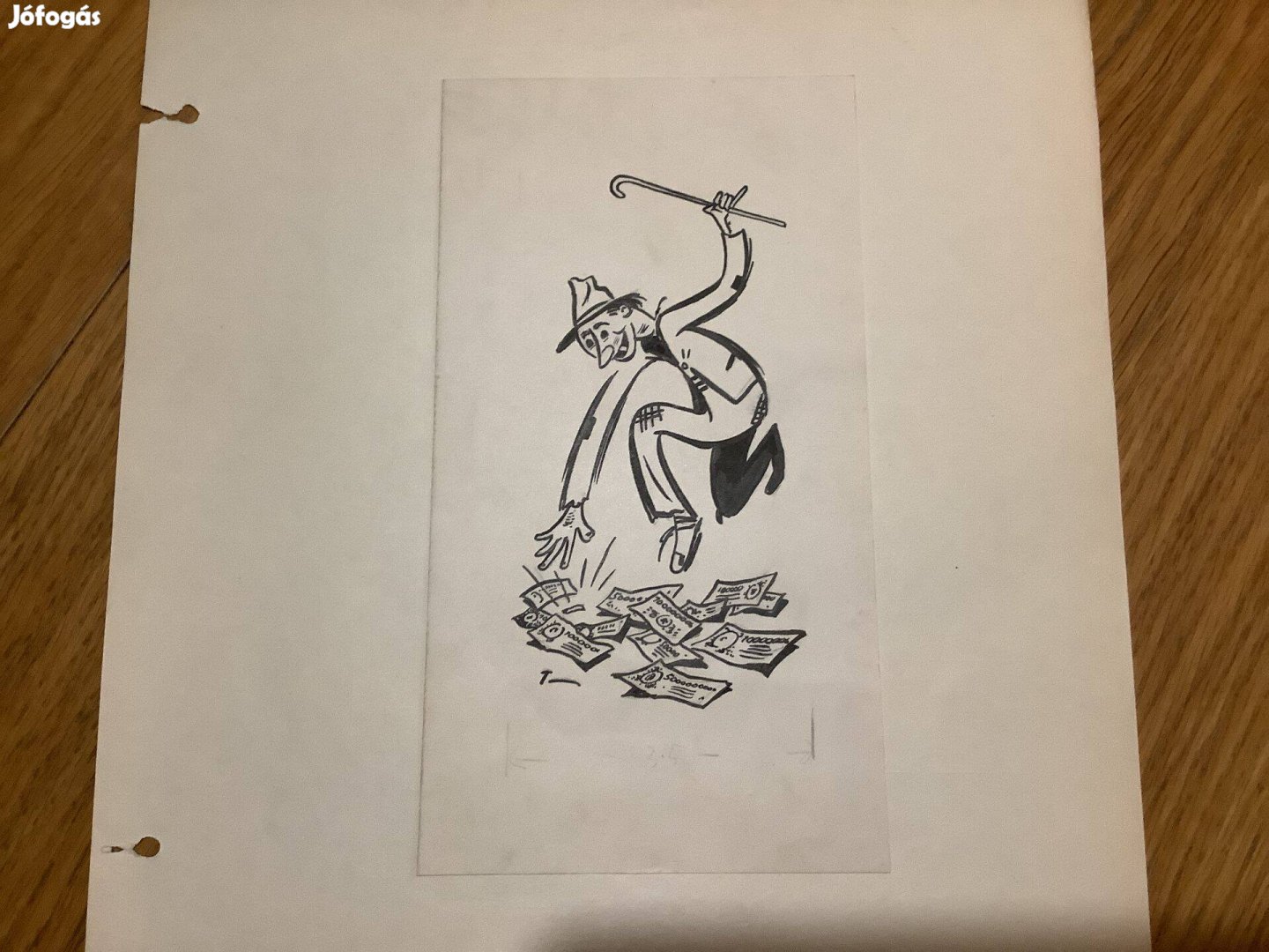 Toncz Tibor eredeti rajza a Szabad Száj c. lapnak