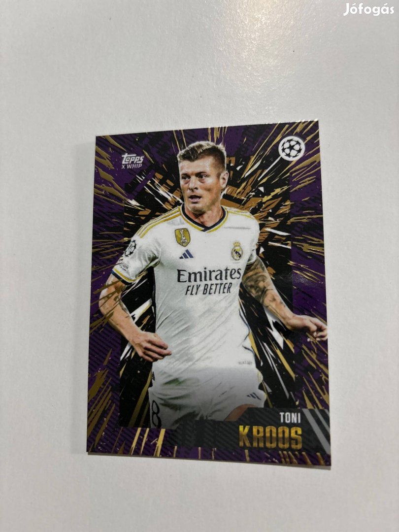 Toni Kroos Topps Gold Prémium focis kártya Real Madrid