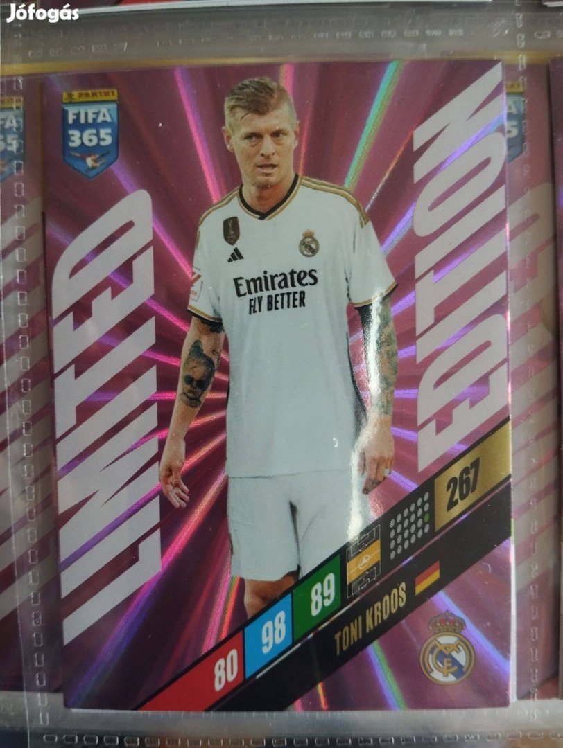 Toni Kroos (Real Madrid) FIFA 365 2024 Limited edition focis kártya