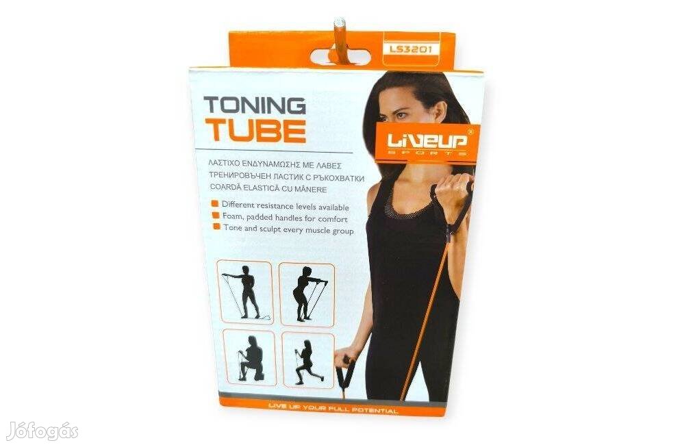 Tónusozó gumiszalag habszivacs fogantyúkkal teljes testes