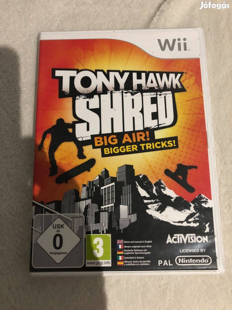 Tony Hawk Shred Nintendo Wii játék