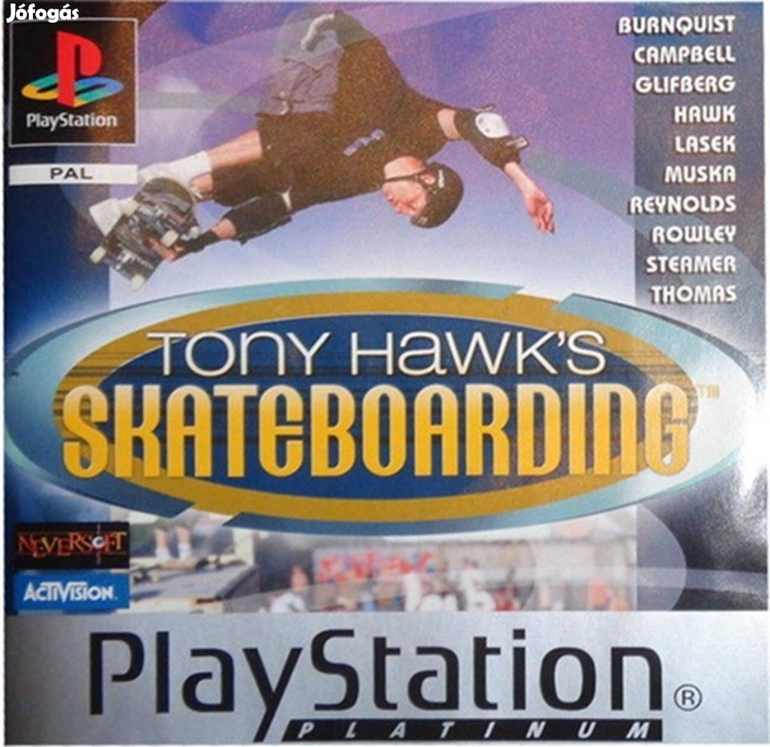 Tony Hawk's Skateboarding, Platinum Ed., Mint Playstation 1 játék