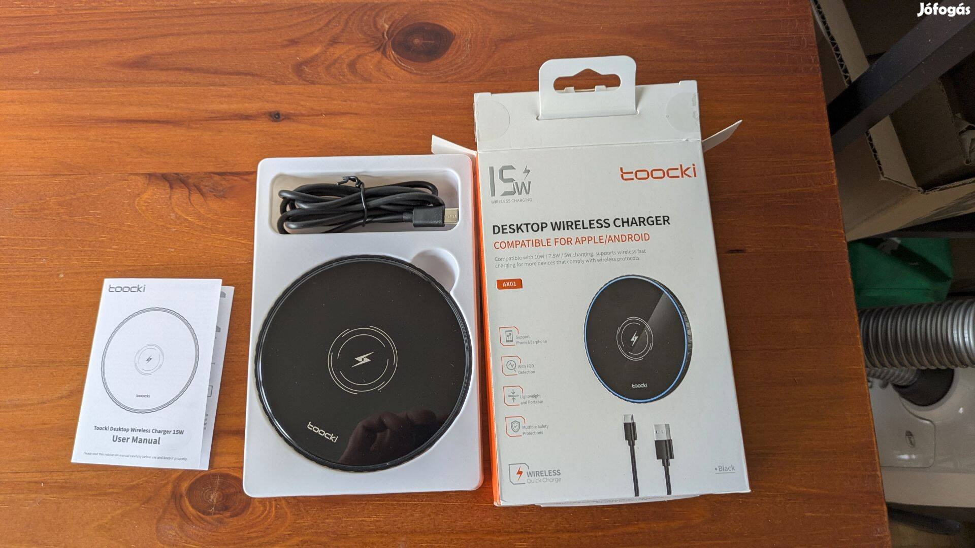 Toocki vezeték nélküli töltő 15W