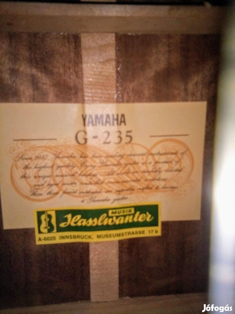 Top Category of Yamaha G-235 Taiwan Classics gitár