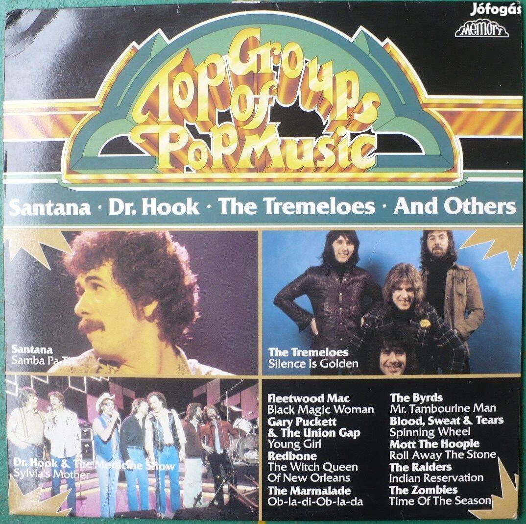 Top Groups. (holland nyom.válogatás LP, pl. Santana, Dr. Hook, stb.)