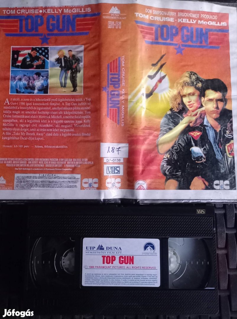 Top Gun - akció vhs - Tom Cruise