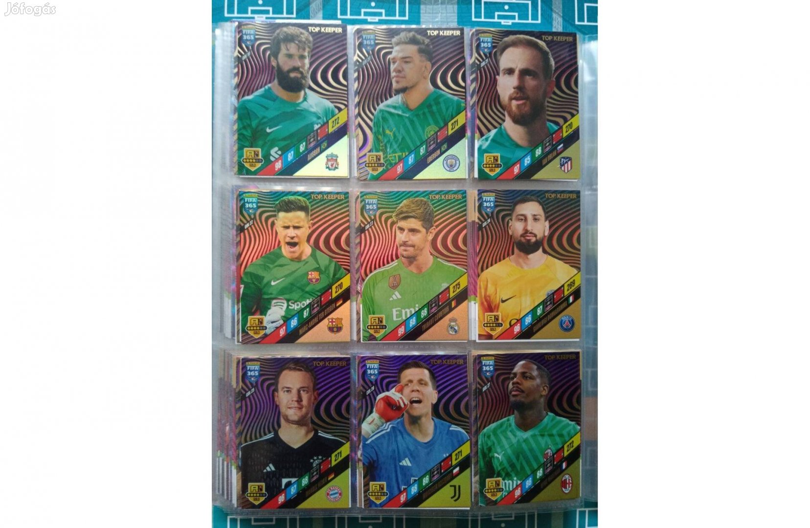 Top Keeper Teljes sor Panini Fifa 365 2024 kártya