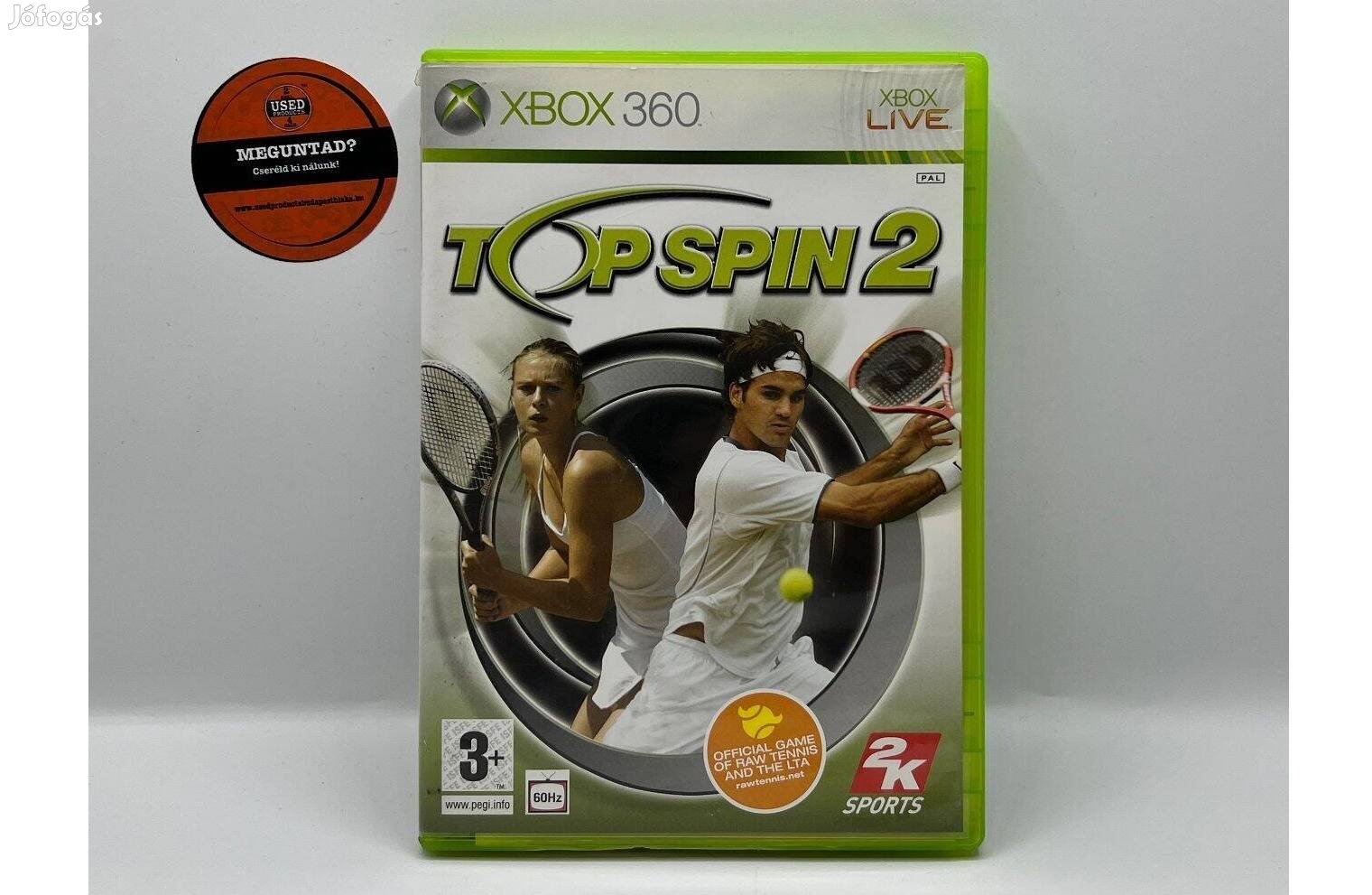 Top Spin 2 - Xbox 360 játék, használt