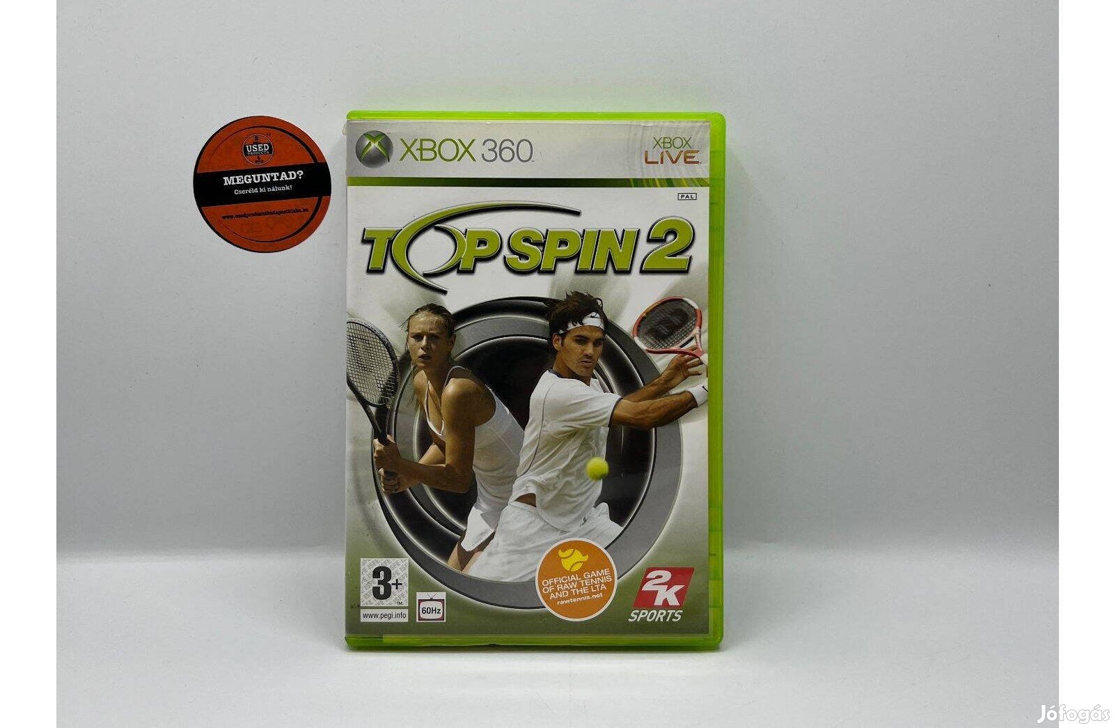 Top Spin 2 - Xbox 360 játék, használt, Akciós