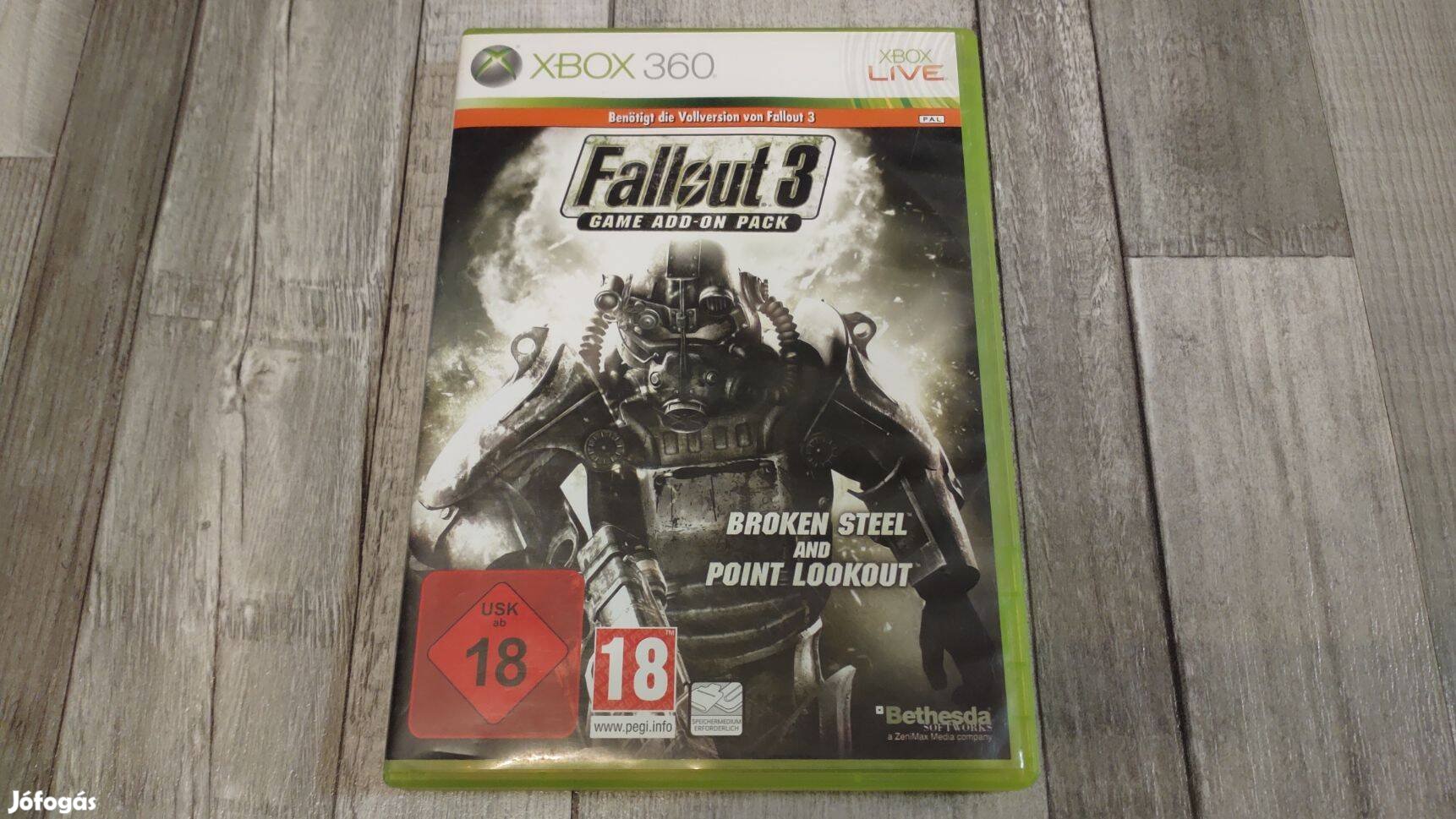 Top Xbox 360 : Fallout 3 Game Add-On Pack - DLC Lemez ! - Német