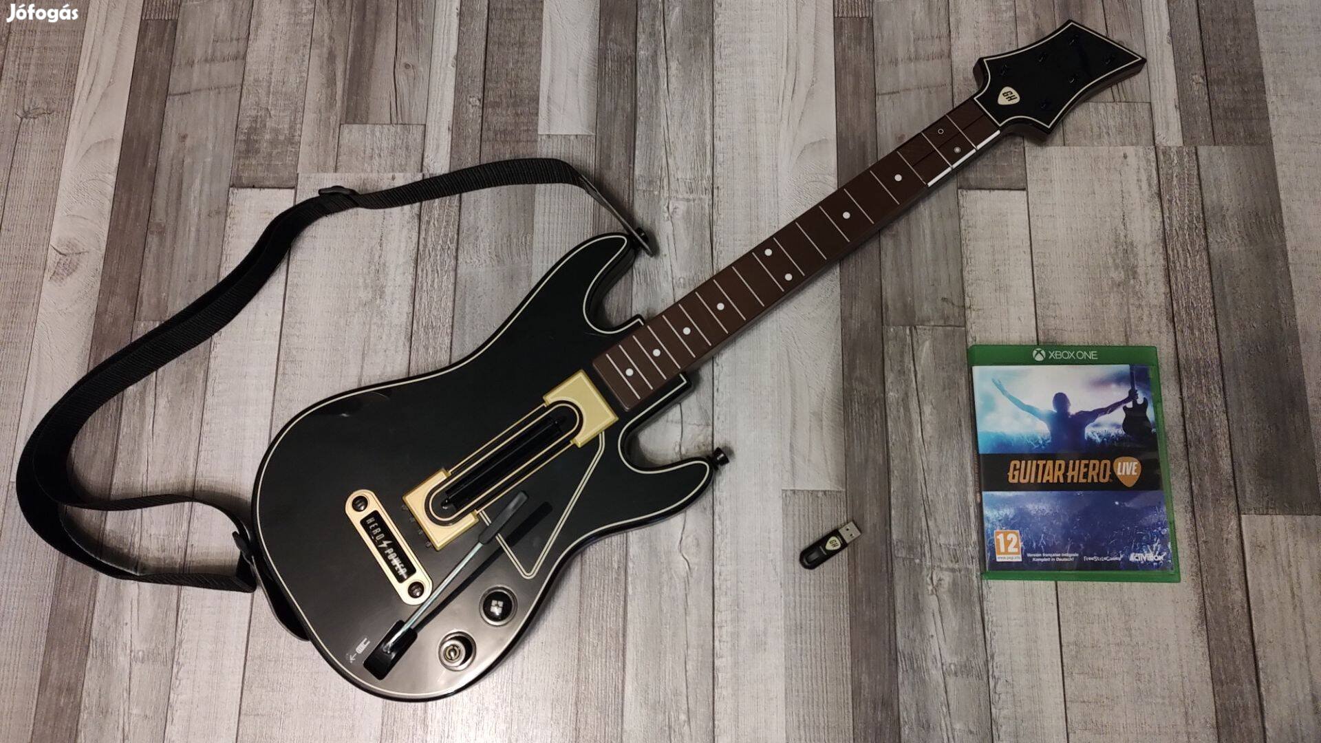 Top Xbox One / S / X - Series X : Vezeték Nélküli Gitár + Guitar Hero