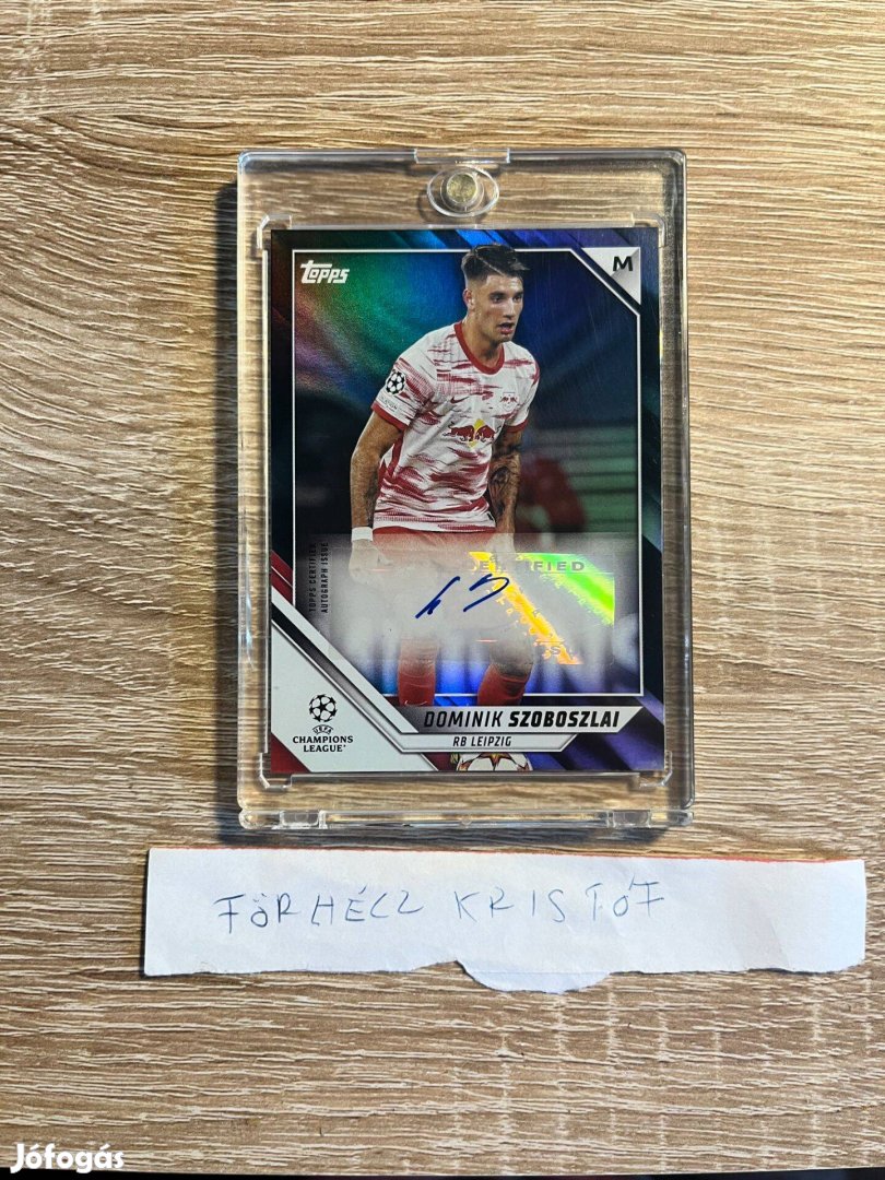 Topps Chrome Szoboszlai Dominik /10 Aláírt