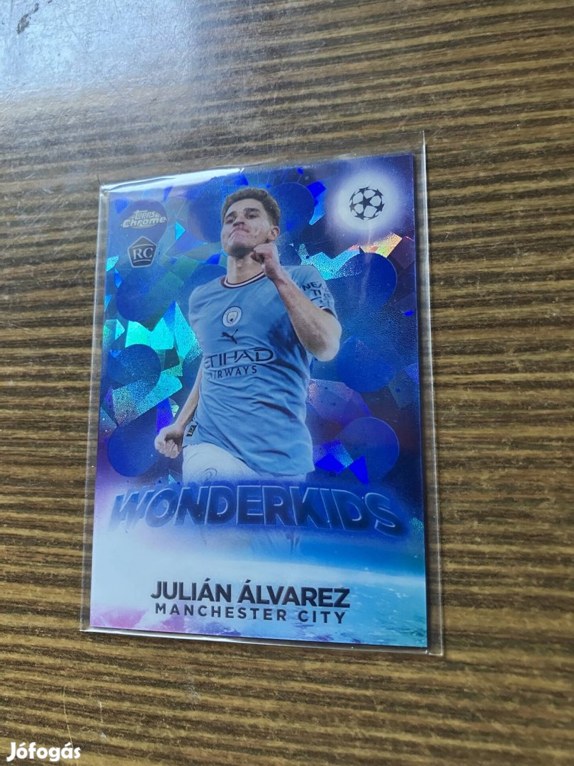 Topps Chrome UCL Sapphire Edition - Julian Alvarez Wonderkids RC