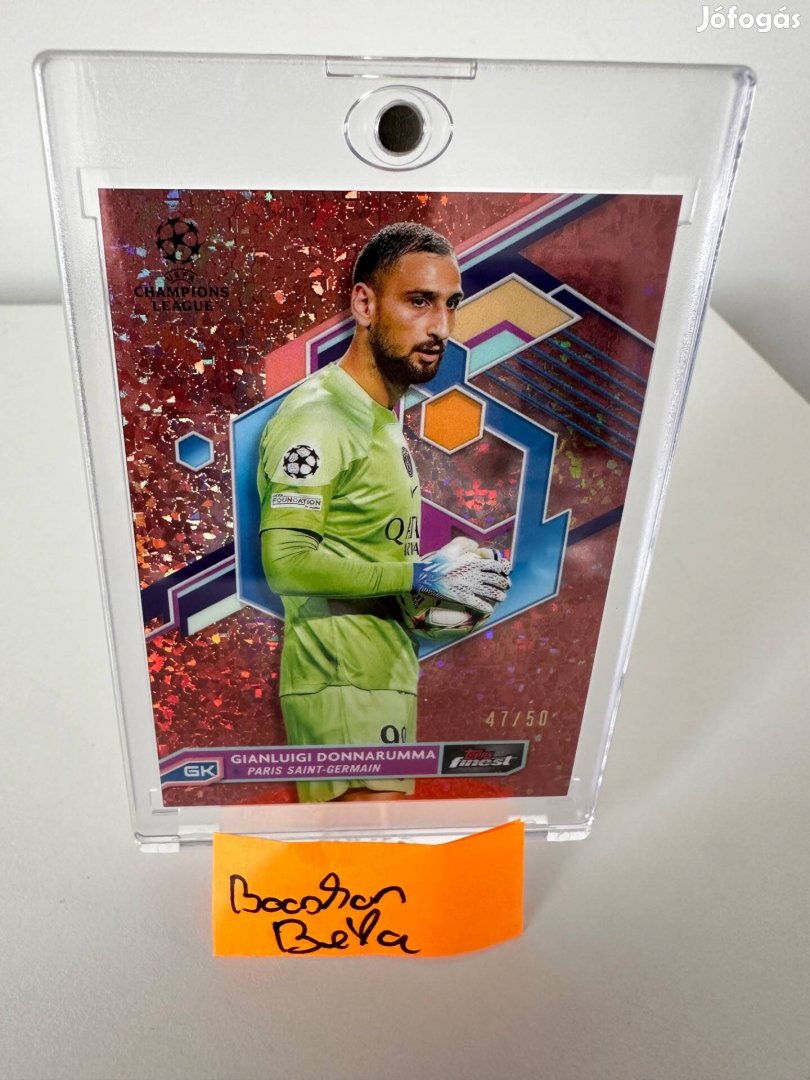 Topps Finest Donnarumma /50 számozott focis kártya