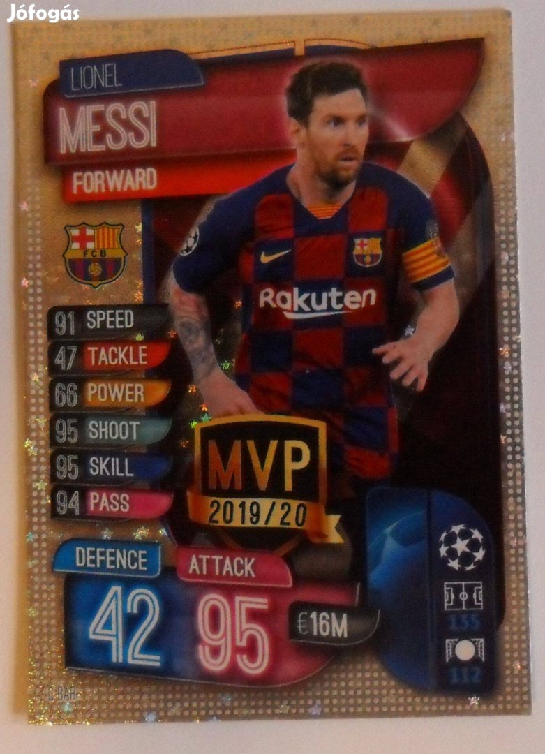 Topps Match Attax 2019/20 Lionel Messi MVP FC Barcelona
