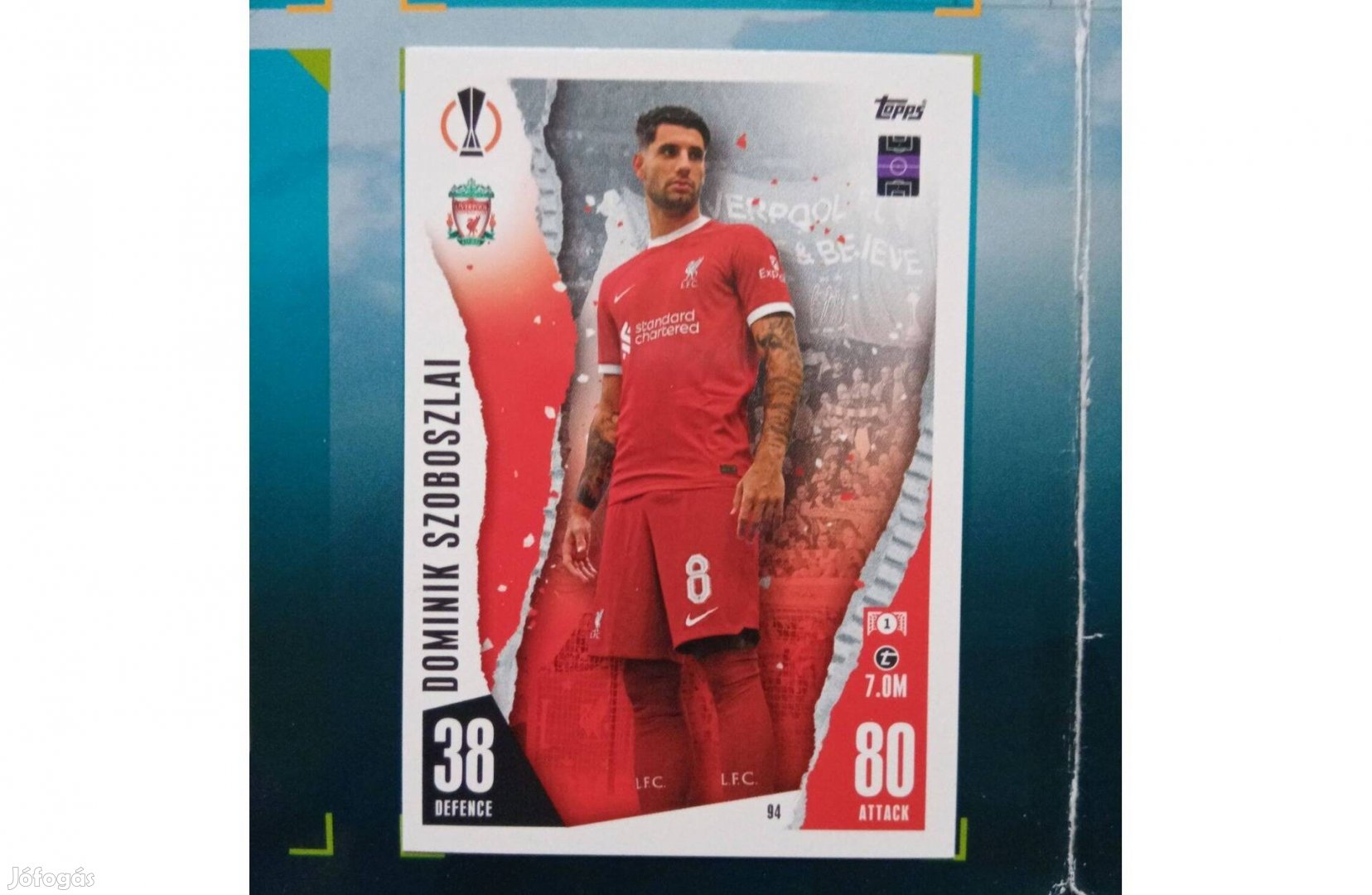 Topps Match Attax 2023-2024 Szoboszlai Dominik (Liverpool) kártya