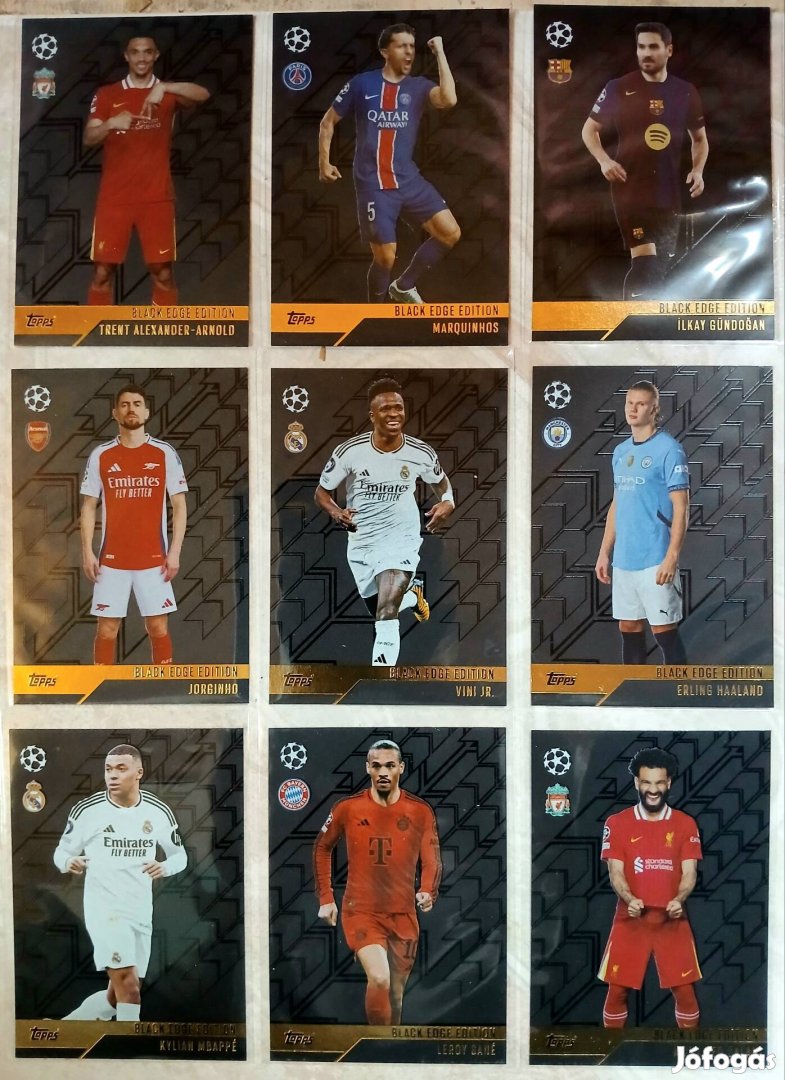 Topps Match Attax 2024-2025 focis kártya teljes gyűjtemény.