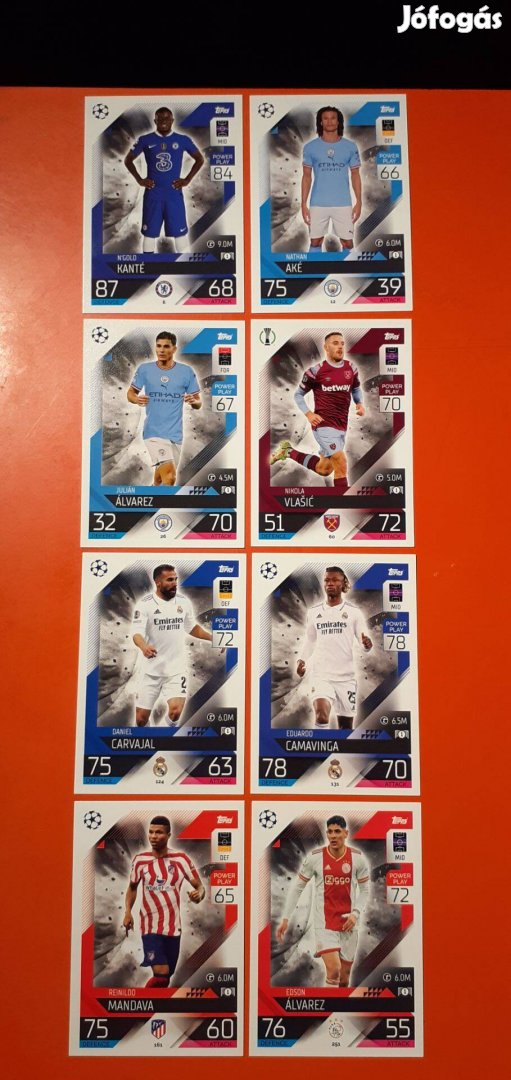 Topps Match Attax és Match Attax Extra focis kártyák