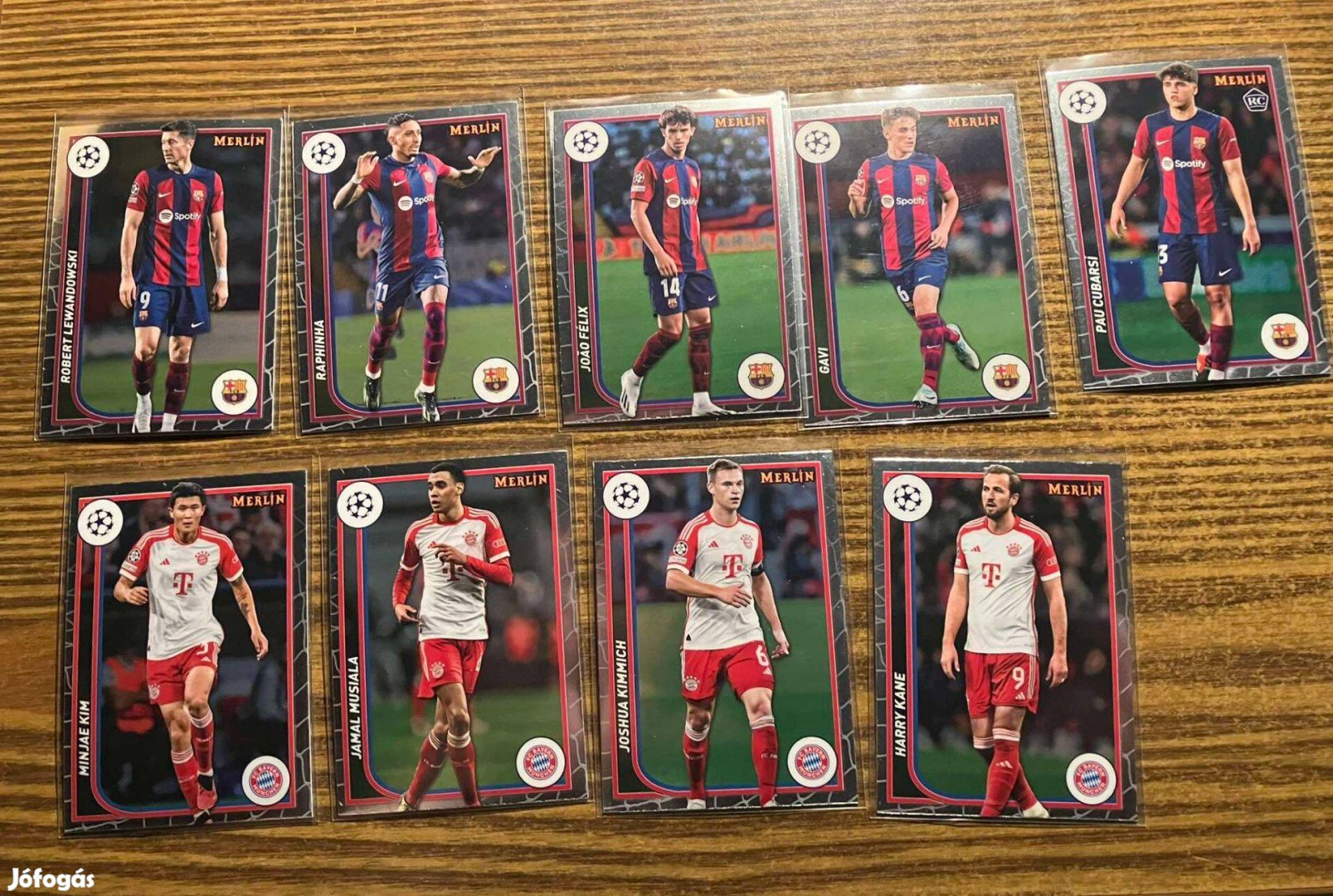 Topps Merlin Chrome 2024 - Barcelona & Bayern München vegyes válogatás