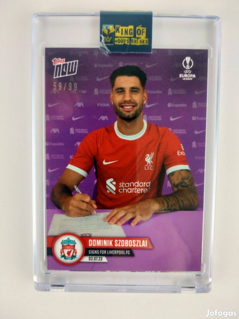 Topps Now Szoboszlai Liverpool PS2 Purple 59/99