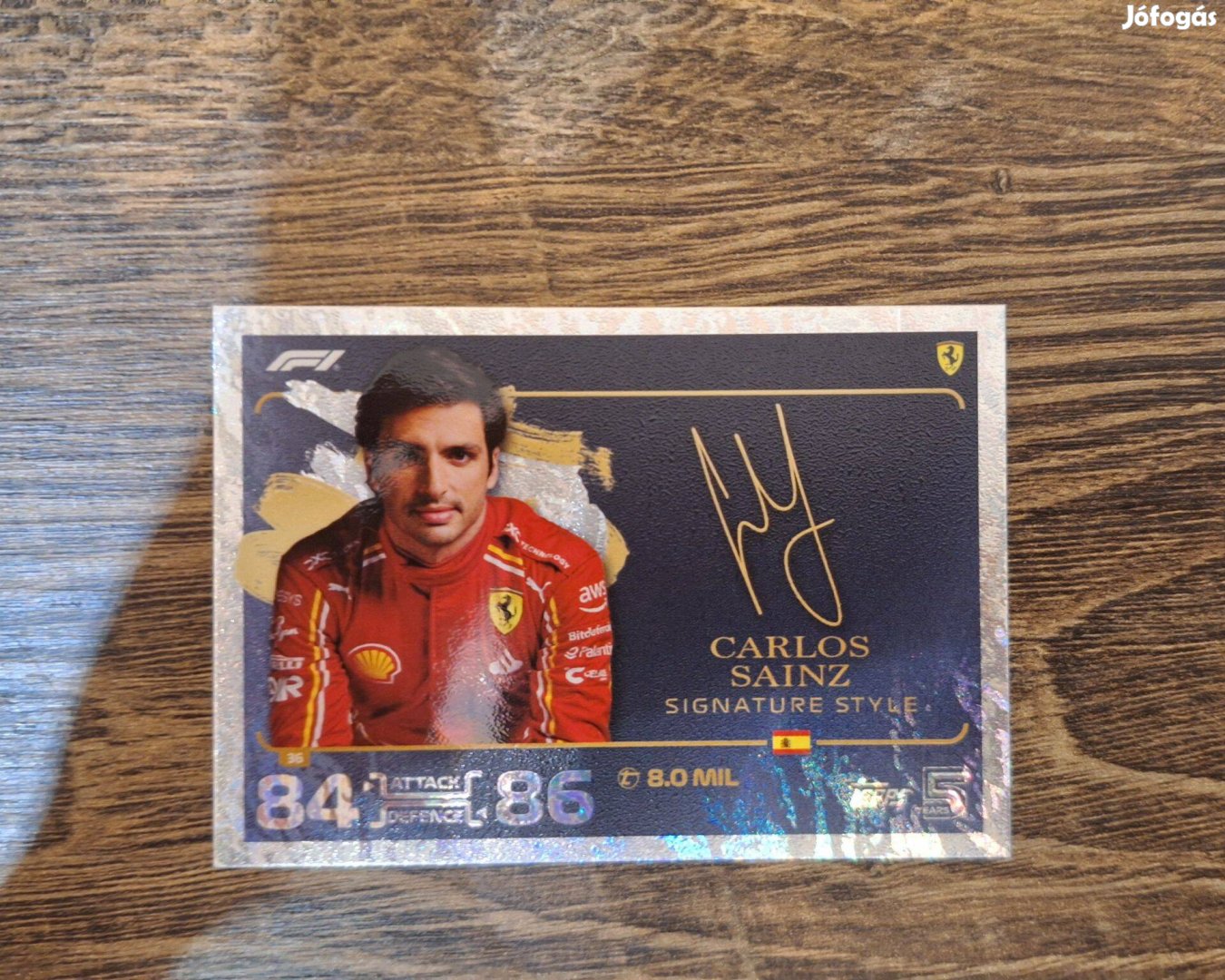 Topps Turbo Attax 2024 #36 Carlos Sainz Signature