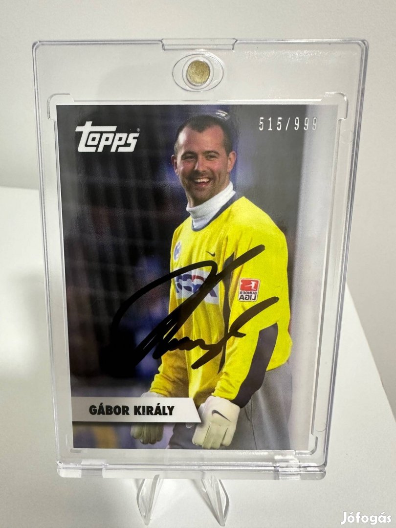 Topps /999 aláírt Király Gábor kártya