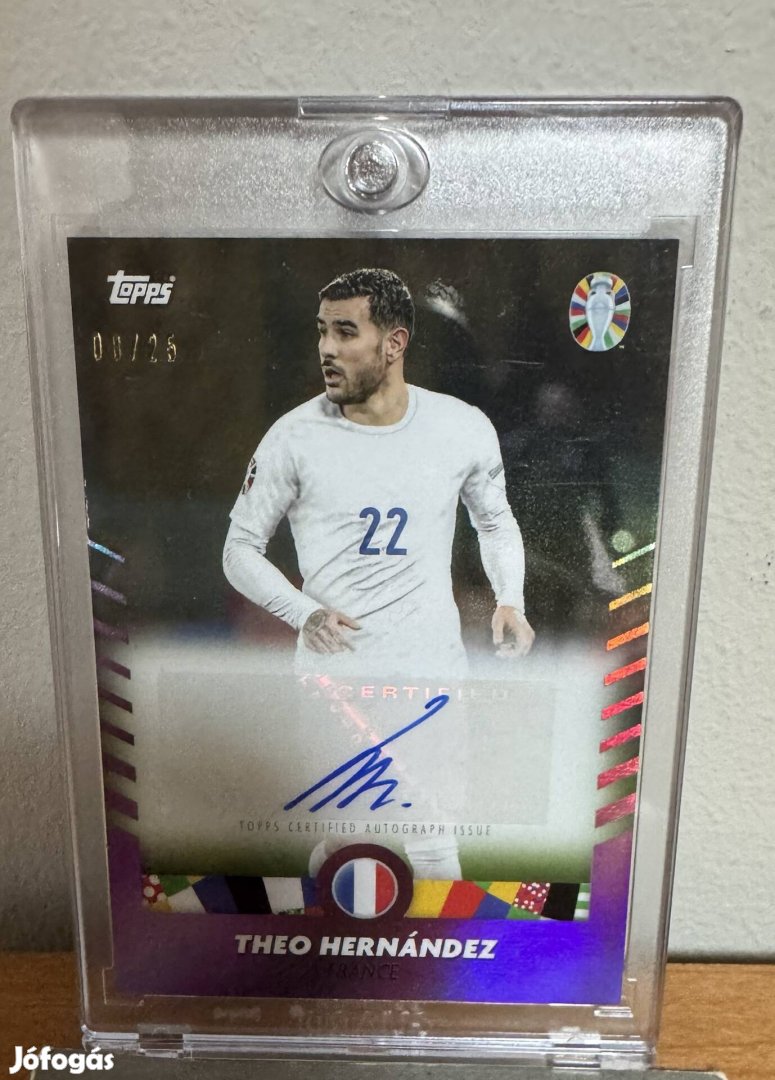 Topps - Euro 2024 ~ Theo Hernández - Platinum Autograph