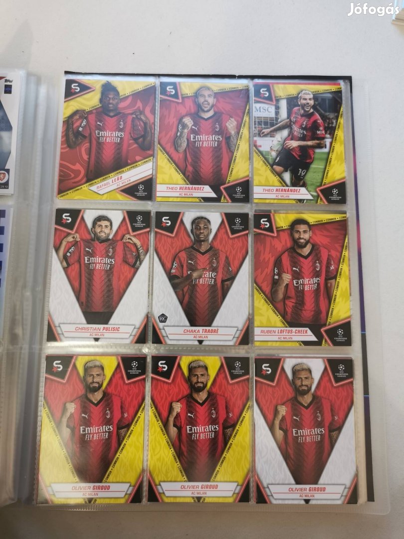 Topps superstars 23 24 165 db kártya 