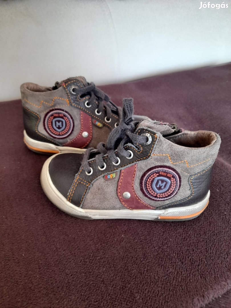 Topy zárt átmeneti bőrcipő bokacipő