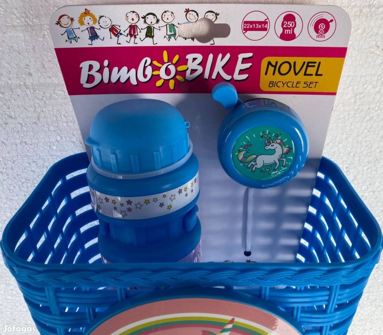 Töredékáron Új Bimbo Bike kerékpár kosár szett: kulacs +tartó +csengő!
