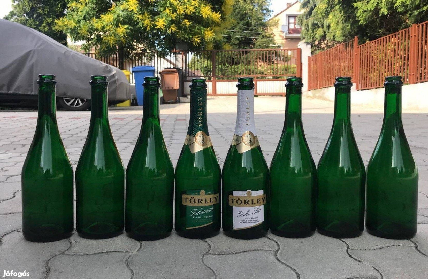 Törley pezsgősüveg pezsgős üveg palack 0,75 zöld sörös palack