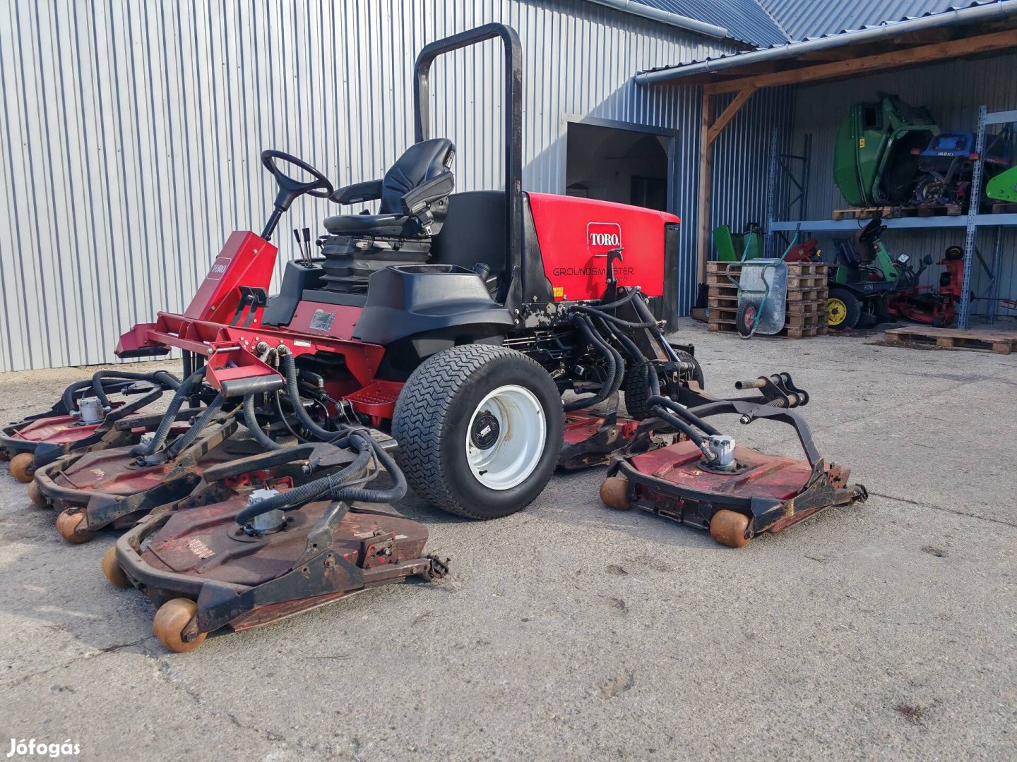 Toro groundsmaster 4700d fűnyíró mulcsozo kubota 60le john deere 