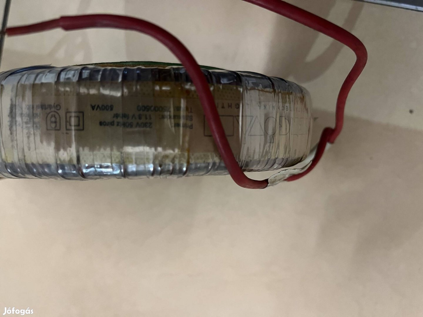 Toroid transzformátor 11,8V 500VA