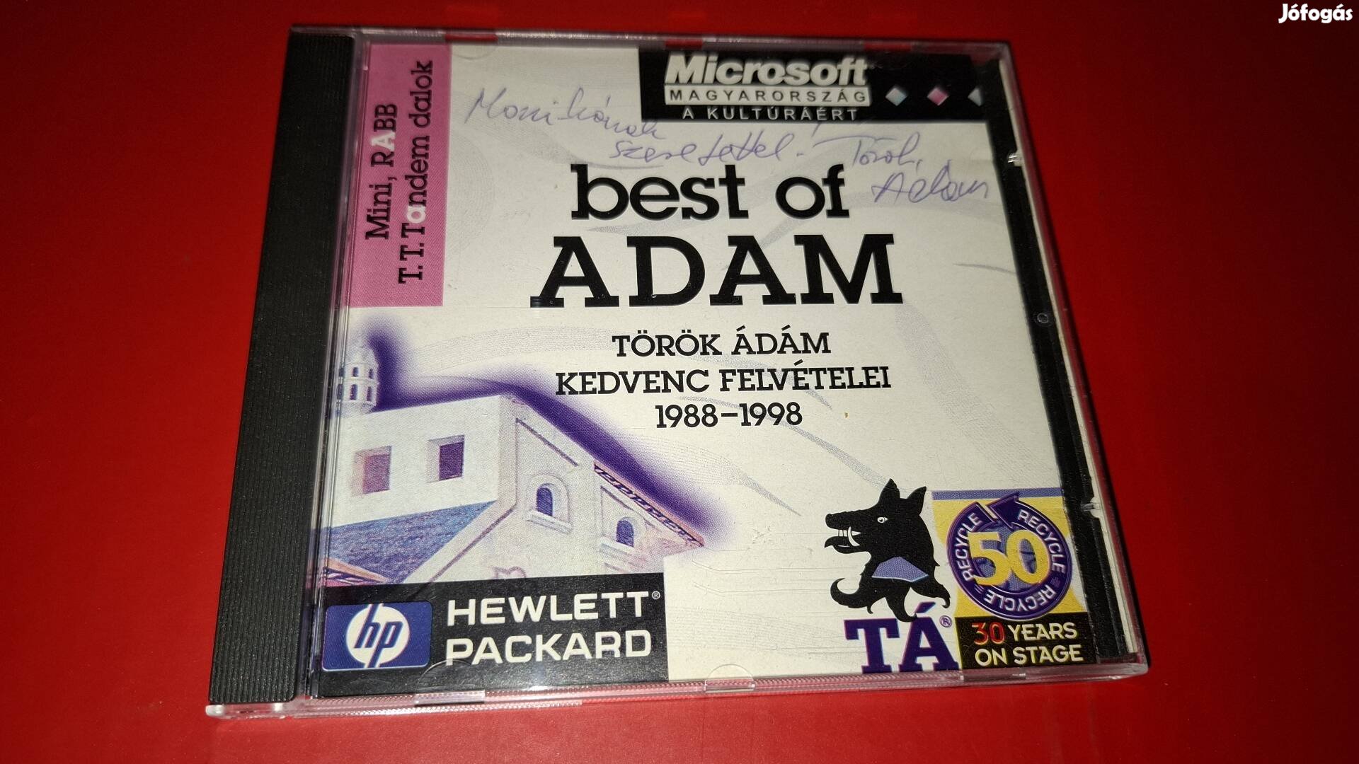 Török Ádám Kedvenc felvételei Best of 1988-98 Promo Cd