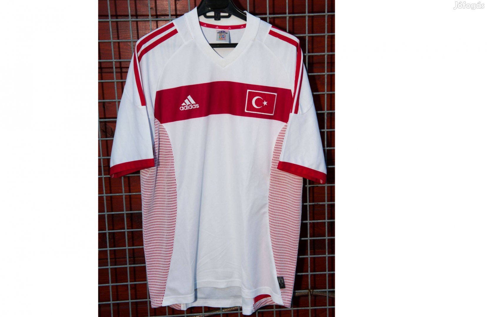 Török válogatott 2002-es eredeti adidas mez