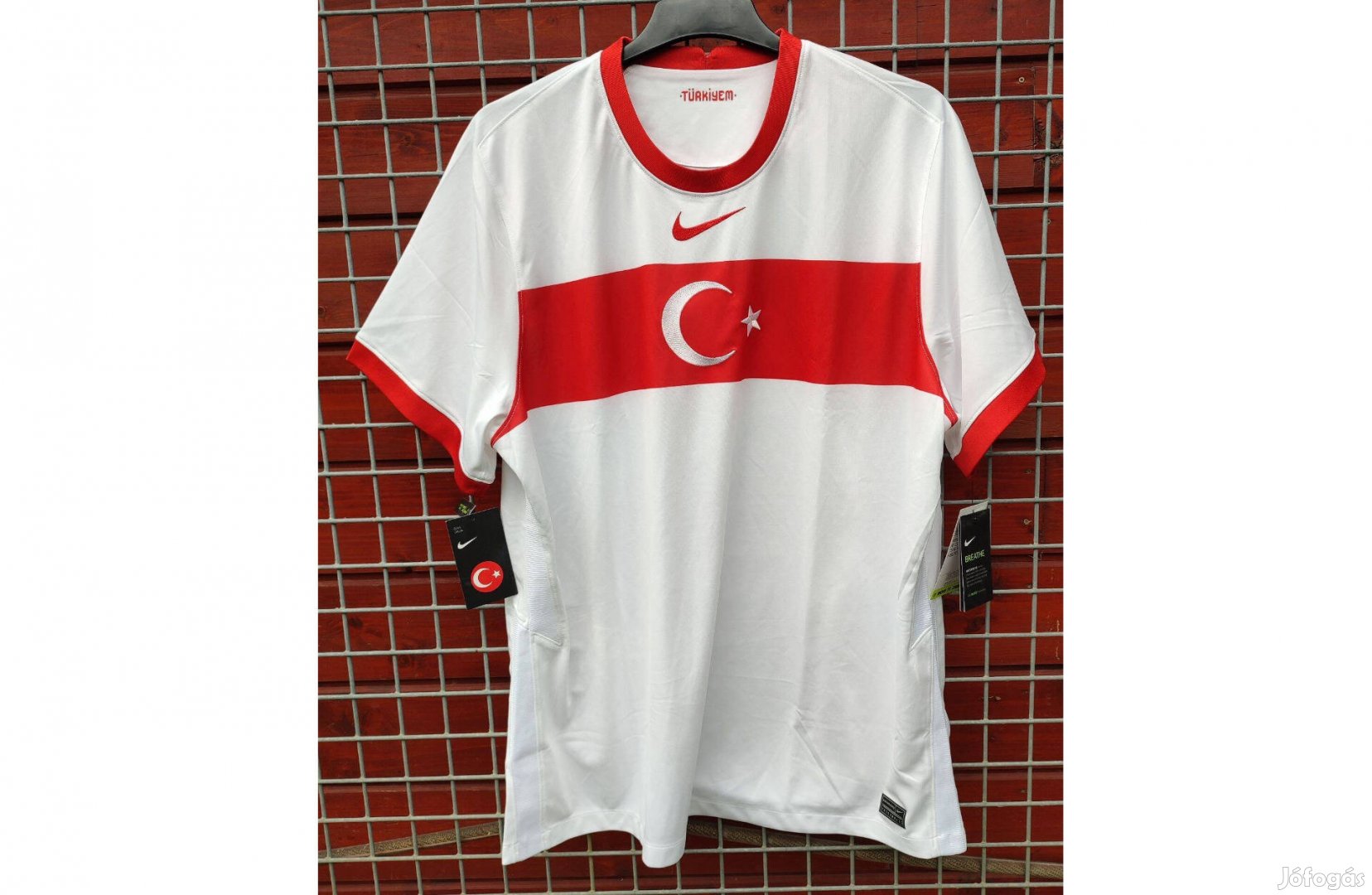 Török válogatott eredeti Nike fehér piros 2020-21 mez (2XL)