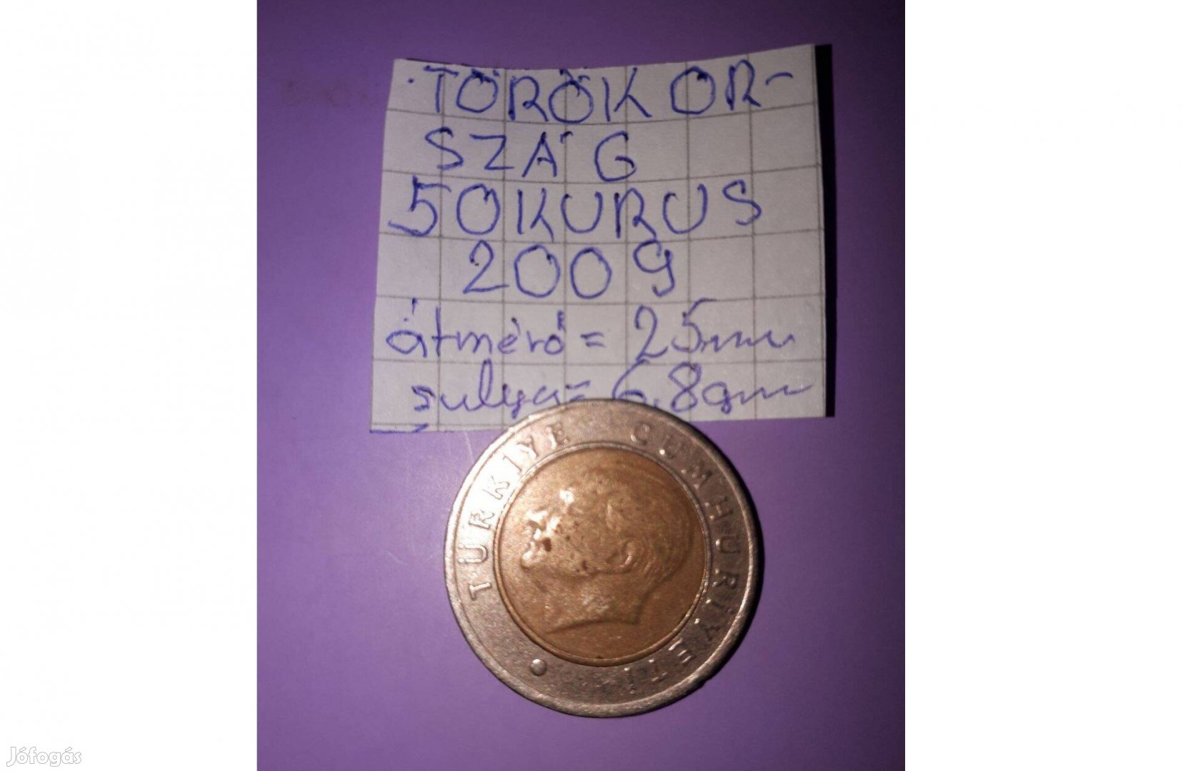 Törökország 50 kurus 2009