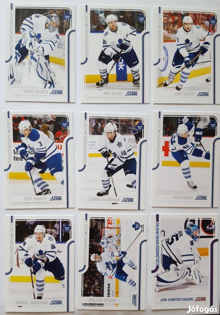 Toronto Maple Leafs NHL kártyák Phaneuf Stralman Sawchuk Mogilny