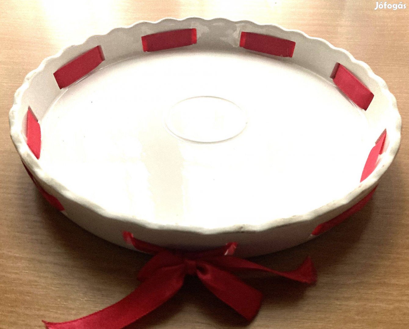 Torta - és sütemény kínáló kerámia tál - 27cm