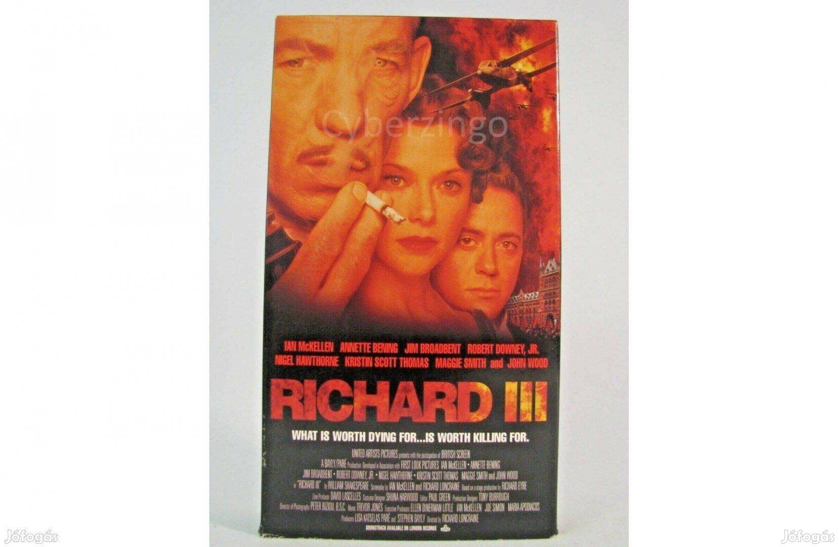 Történelmi krimi, III. Richard, magyar, eredeti VHS