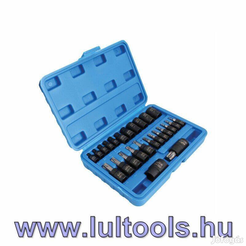 Torx bit dugókulcs és E-torx dugókulcs készlet 25 részes