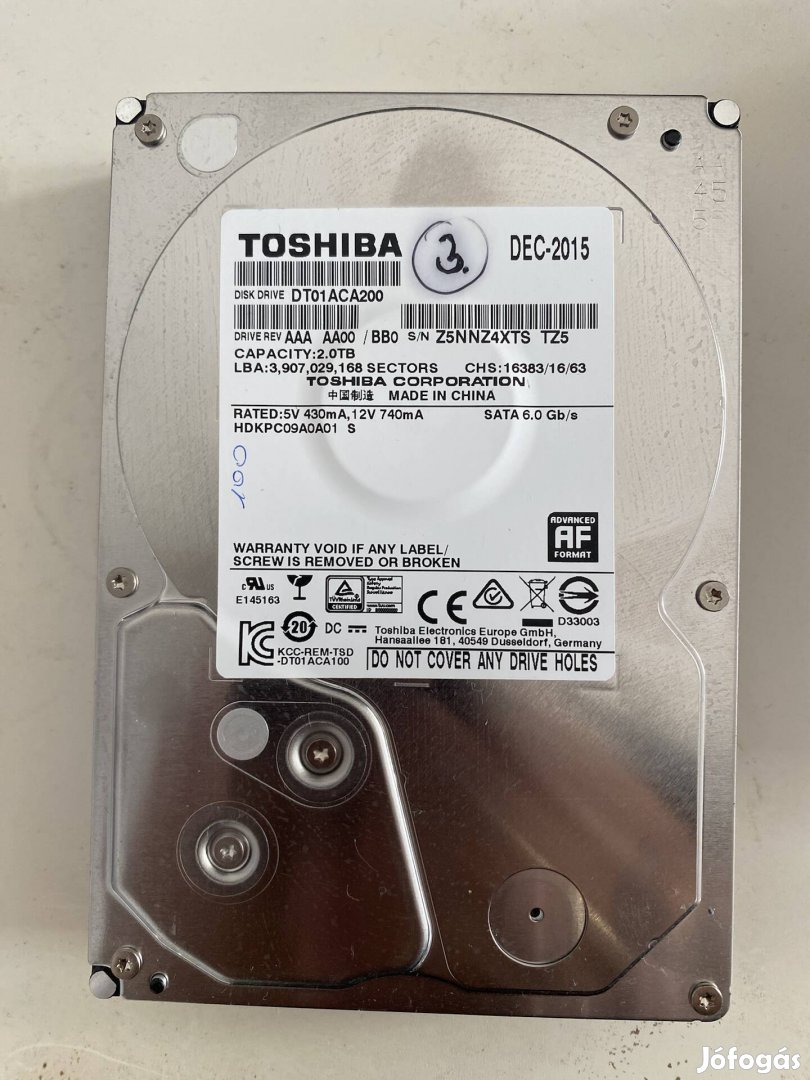 Toshiba 2TB HDD 